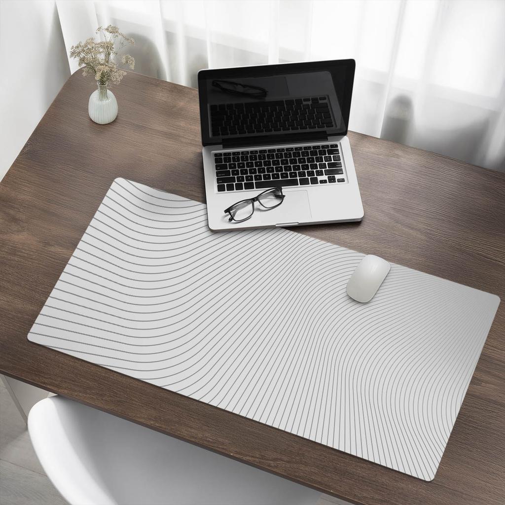 Vinyl Protective Mat for Workstation Wavy Lines 100X50 Cm