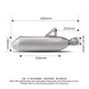 For 800X motorcycle exhaust system modified with stainless steel escape muffler with DB killer for KOVE 800X/800X Rally
