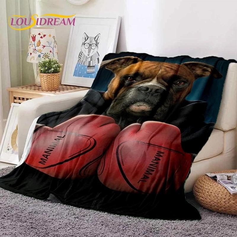 Boxing Gloves Boxer Fight Cartoon Soft Flannel Blanket for Beds Bedroom Sofa Picnic,Throw Blanket for Cover Outdoor Leisure Gift