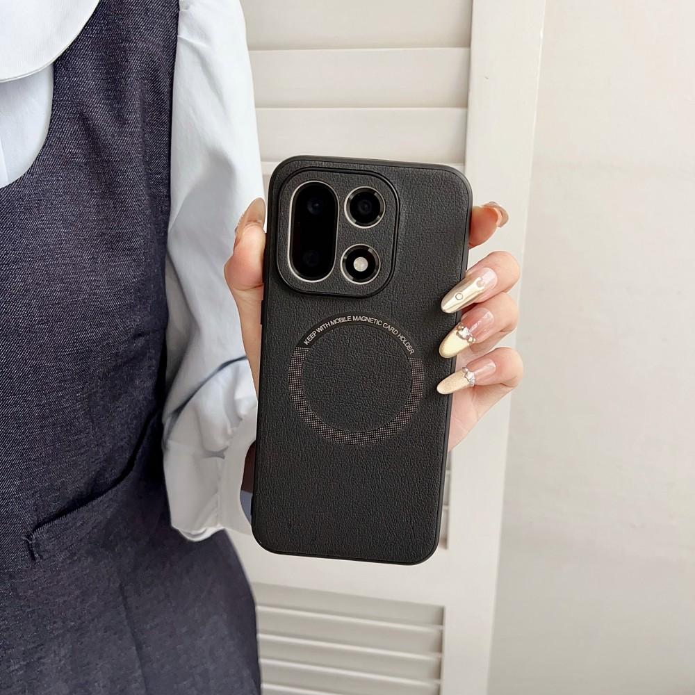 For OnePlus 15 Case Luxury PU Skin Magnetic MagSafe Protective Back Cover Case For Oneplus15 One Plus 15 1+15 Phone Shell