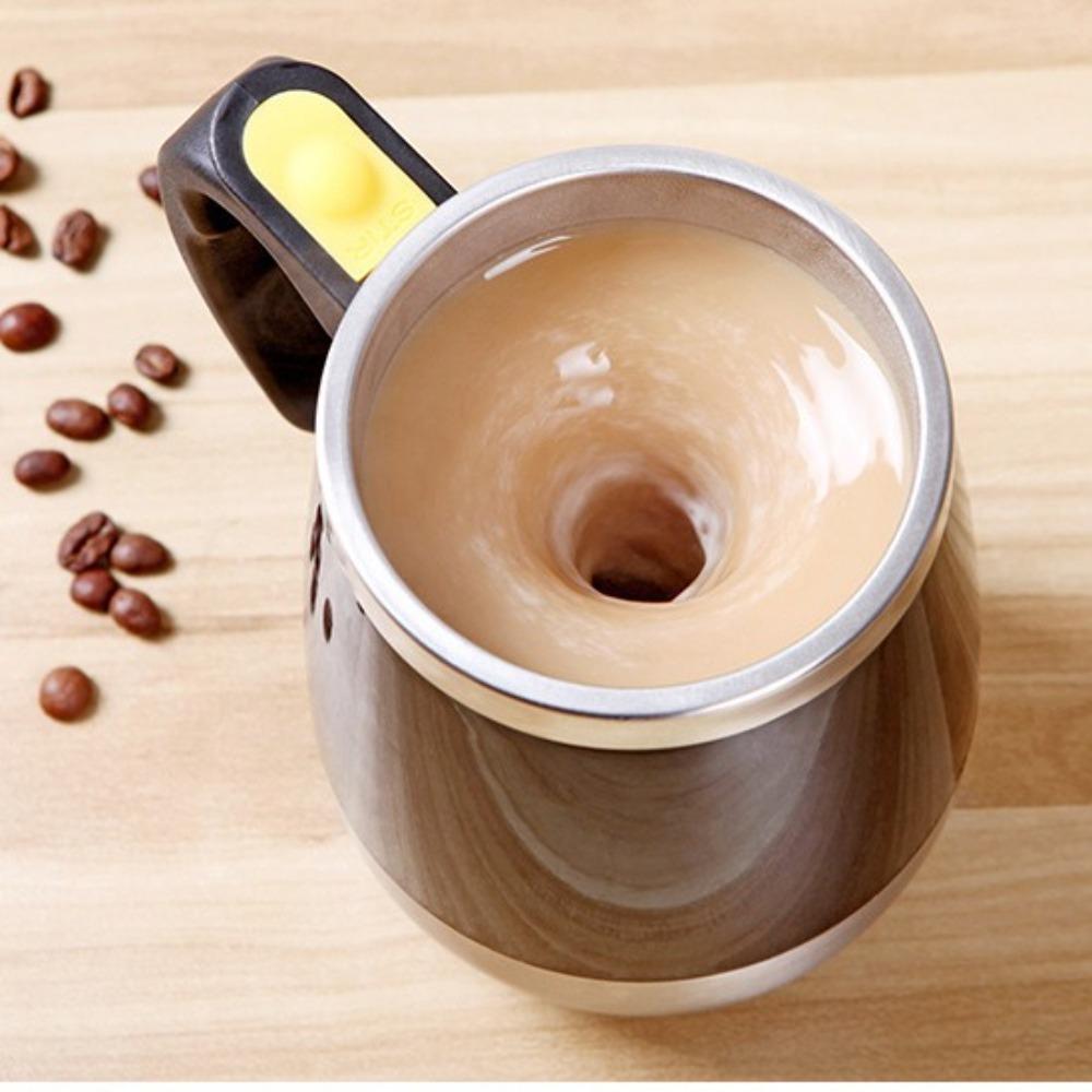 450ml Mixing Cup Stainless Steel Coffee Blender Gift Self Stirring Mug Coffee Milk