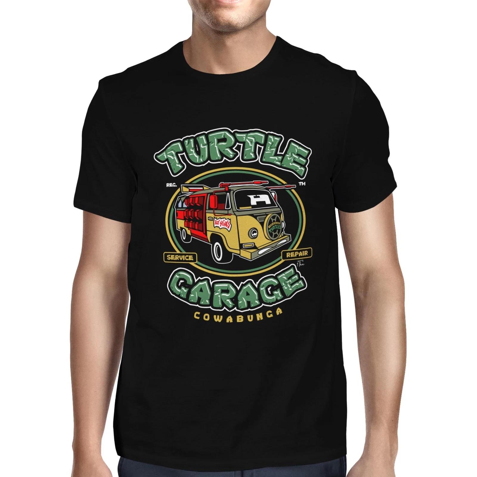 1Tee Mens Turtle Garage Van  T-Shirt XXXXL