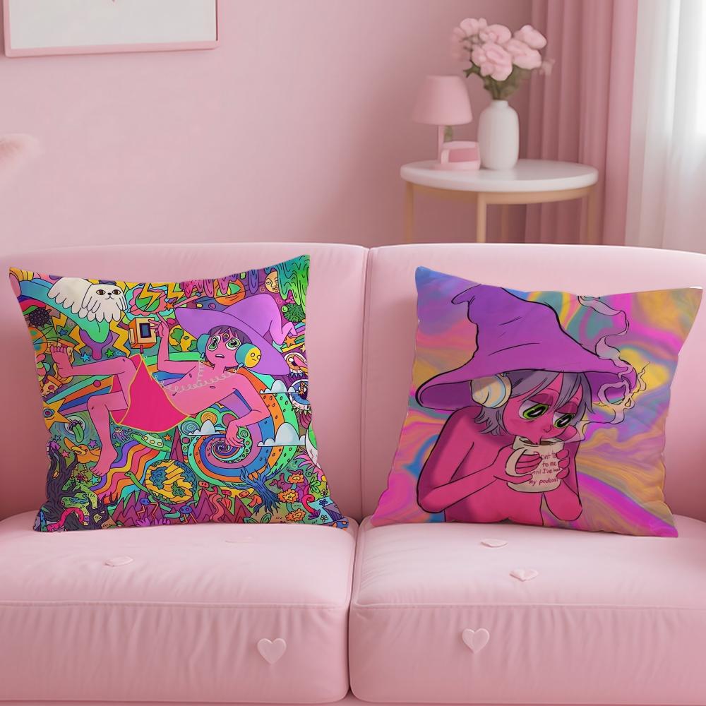 animated series The Midnight Gospel Cushion Cover Soft & Easy-Wash Pillow Case – Versatile for Couch, Bed, Travel and Office