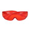 Gafas de seguridad láser 180?Gafas de seguridad para ojos rojos con protección contra luz intensa láser de 532 nm para fibra óptica