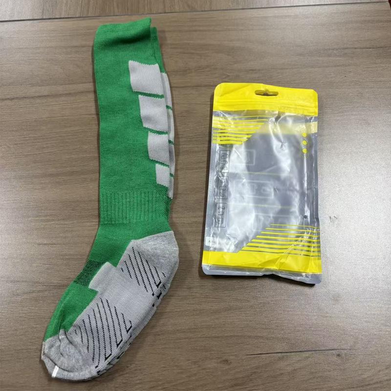 Thickened Non-Slip Over-the-Knee Football Socks for Adults & Children - Sweat-Absorbent Towel Bottom