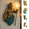 Vintage Wandleuchte Meerjungfrau/Fee/Engel/Göttin Nachtlicht Dekorative Wandleuchte für Schlafzimmer Wohnzimmer Hotel Restaurant