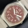 AUTOMATIC VINTAGE SEIKO 5 6309A JAPAN MENS RED COLOR DIAL WATCH A500824-5 R154-a500824