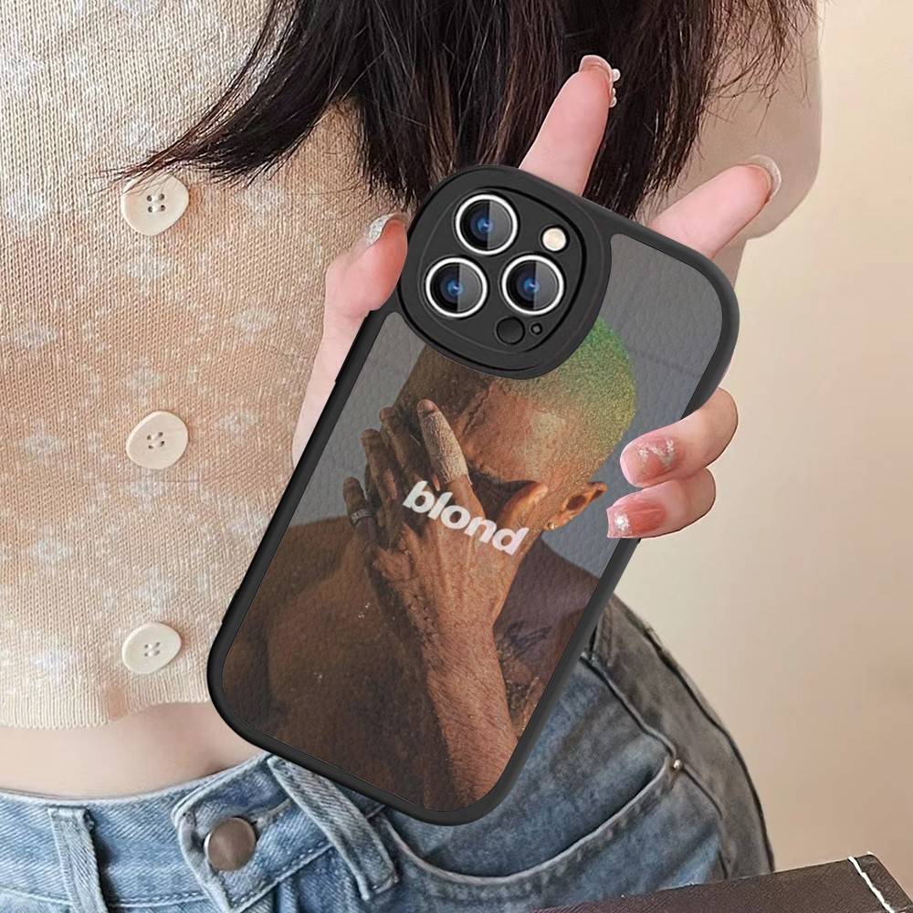 Singer F-Frank O-Ocean Leather Phone Case For IPhone 16 14 15 Pro Plus 13 12 11 Pro Max Silicone Cover