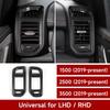 Car Air Vent Outlet Decals For -2025 Dodge Ram 1500 2500 3500 Accessories Carbon Fiber Stickers, Black