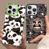Ver Aesthetic Panda Cute For IPhone 13 14 15 16 17 Pro Max 11 12 Plus 17 Air Phone Case Color Matte Cover