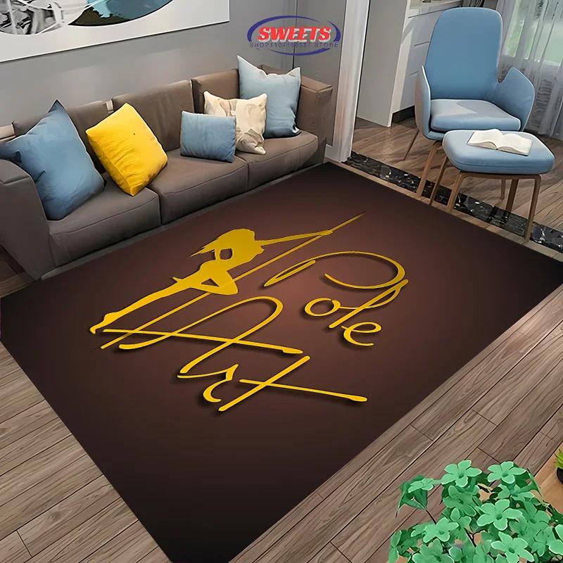 New Product! Pole Dance Art Print Carpet for Home Decor Mats Pole Dance Classroom Large Area Four Seasons Floor Mat Fast Arrival