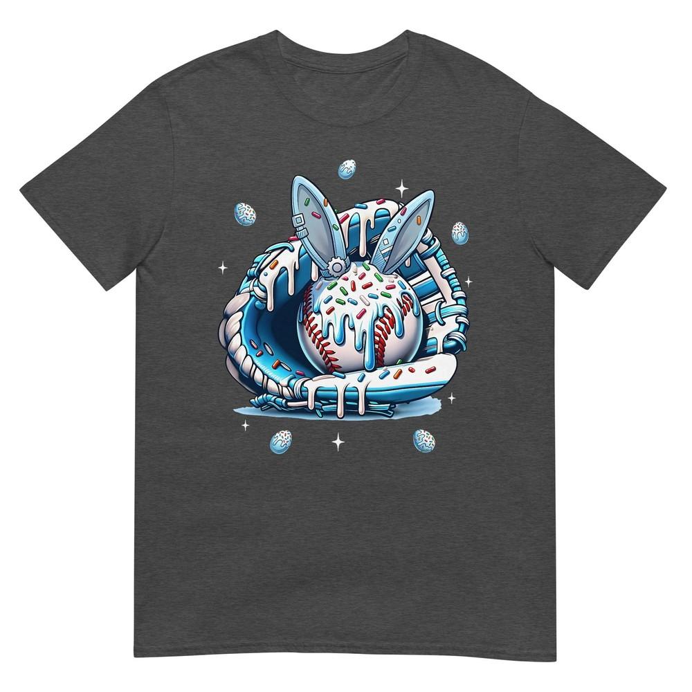 Happy Easter Baseball Player Bunny Sports Boys Kids Girls TShirt