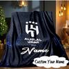 Custom Name Hilal FC Crest Blanket  Ideal Bedding Blanket Perfect for Travel, Camping, Living Rooms, Offices, Sofas, Fan Christmas gift