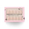 Minimalist French White Press-On Short Almond Nails - Trendy Wearable False Nail Tips