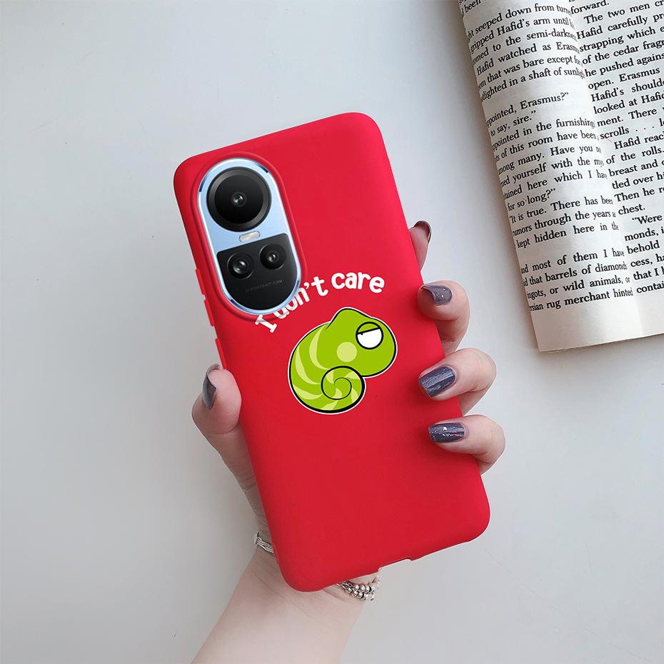 

For OPPO Reno 10 Pro 5G Case CPH2525 Bumper Cute Cartoon Slim Soft TPU Protective Cover For OPPO Reno10 Pro Plus CPH2521 Funda Reno 10 Pro
