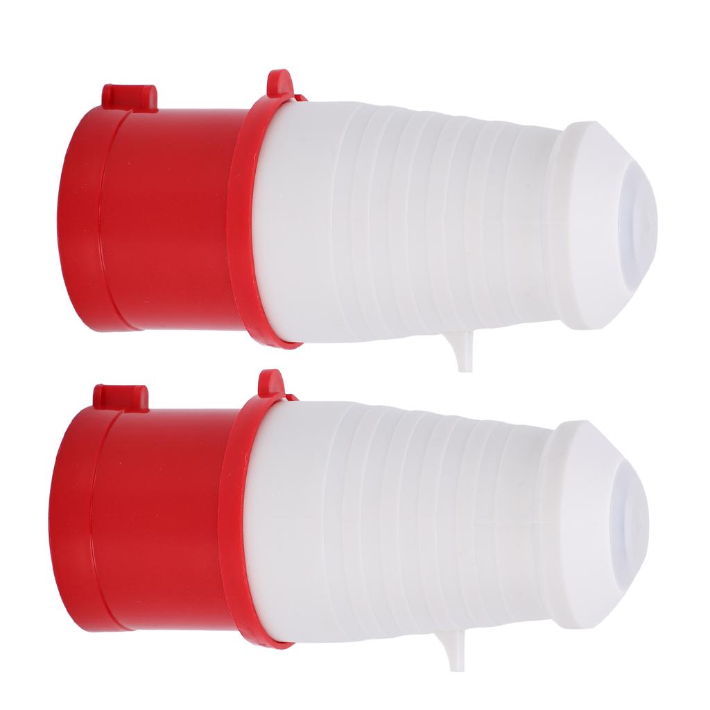 2PCS Industrial Connector 3 Phase 4 Pin 380415V 32A 3P+E IP67 for Airport Tunnel Railway Stadium