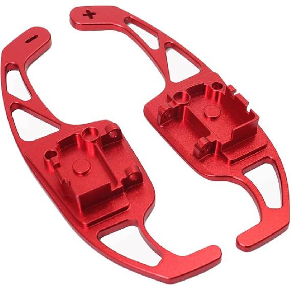 Car Steering Wheel Paddles, for Passat B6 B7 CC 2011-2015 Aluminum Paddle Car Steering Wheel Extension Shifters Red