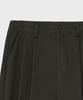 GLW Wide Double-Pleat Cotton Pants Khaki