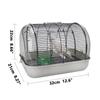 Outdoor Portable Bird Transport Cage Pet Parrot Cage with Feeder Transparent Detachable Small Parrot Carrier Cage Bird Supplies
