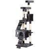 173cm Cat Tree Scratching House, Activity Play Centre, Grey