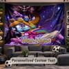 Wall Hanging Tapestry Custom NameAdventure Time Cartoon Pattern Personalized Printed Fabric Wall Decor