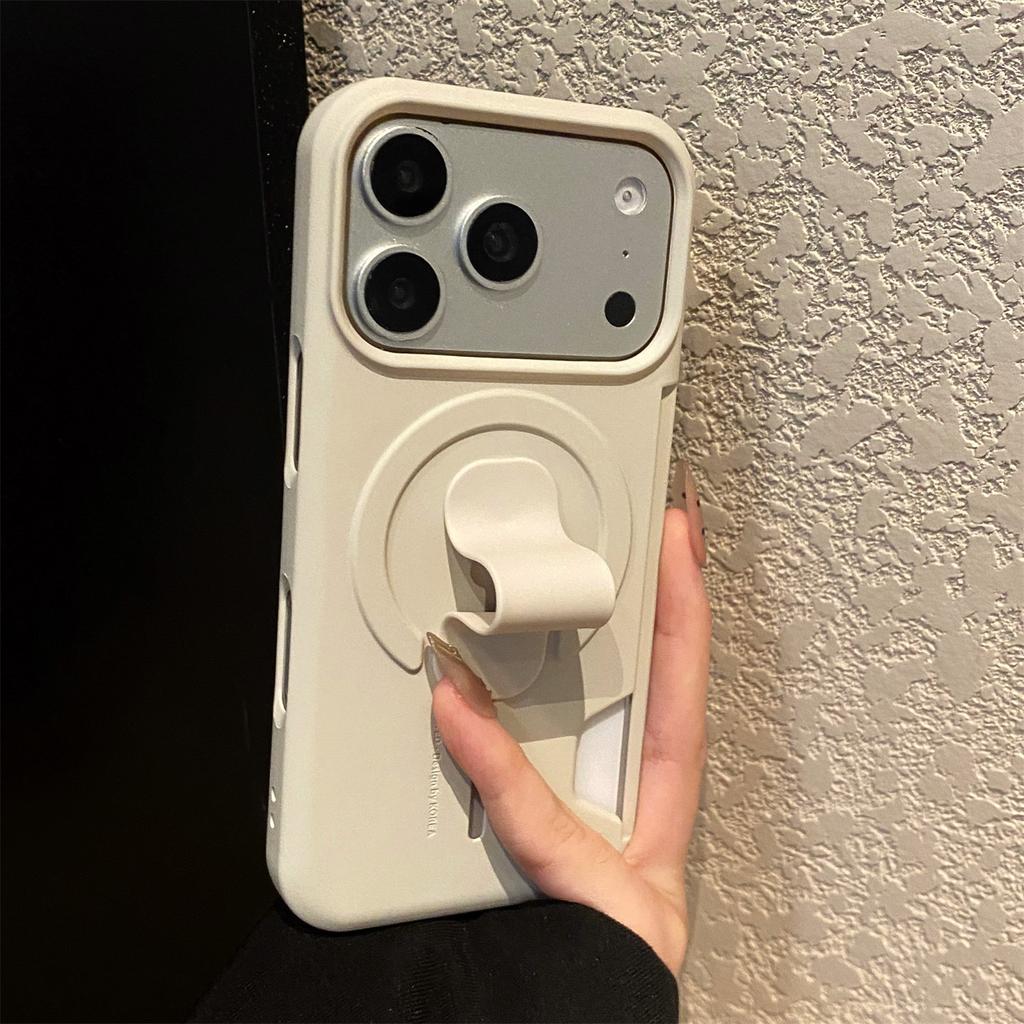 Soft Silicone Grip Card Holder For Case for Apple For Iphone 17 16 1 14 13 Pro Max Slot Shockproof Magnetic Charge Cover