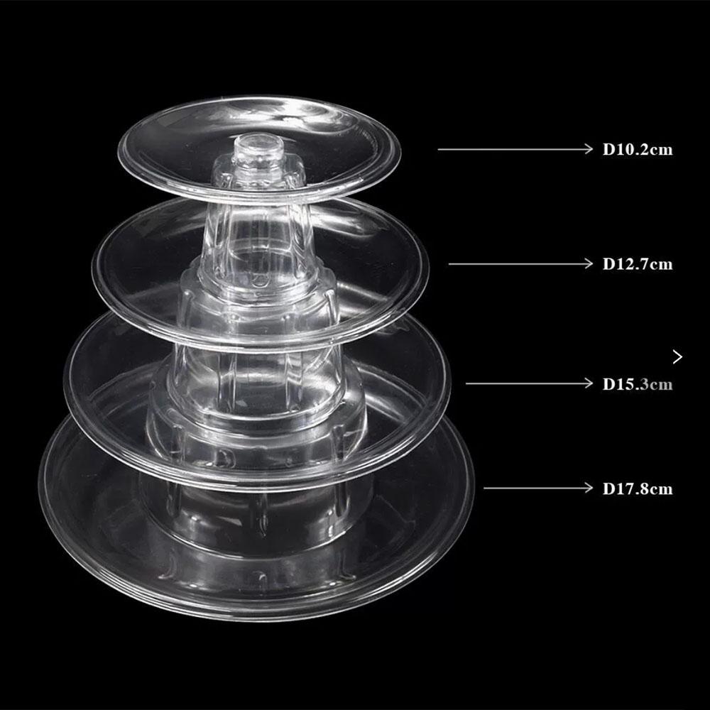 4/6/10 Tiers Round Macaron Tower Stand Desserts Display Rack Cupcake Tree Stands Tray For Wedding Birthday Cake Decorating Tools