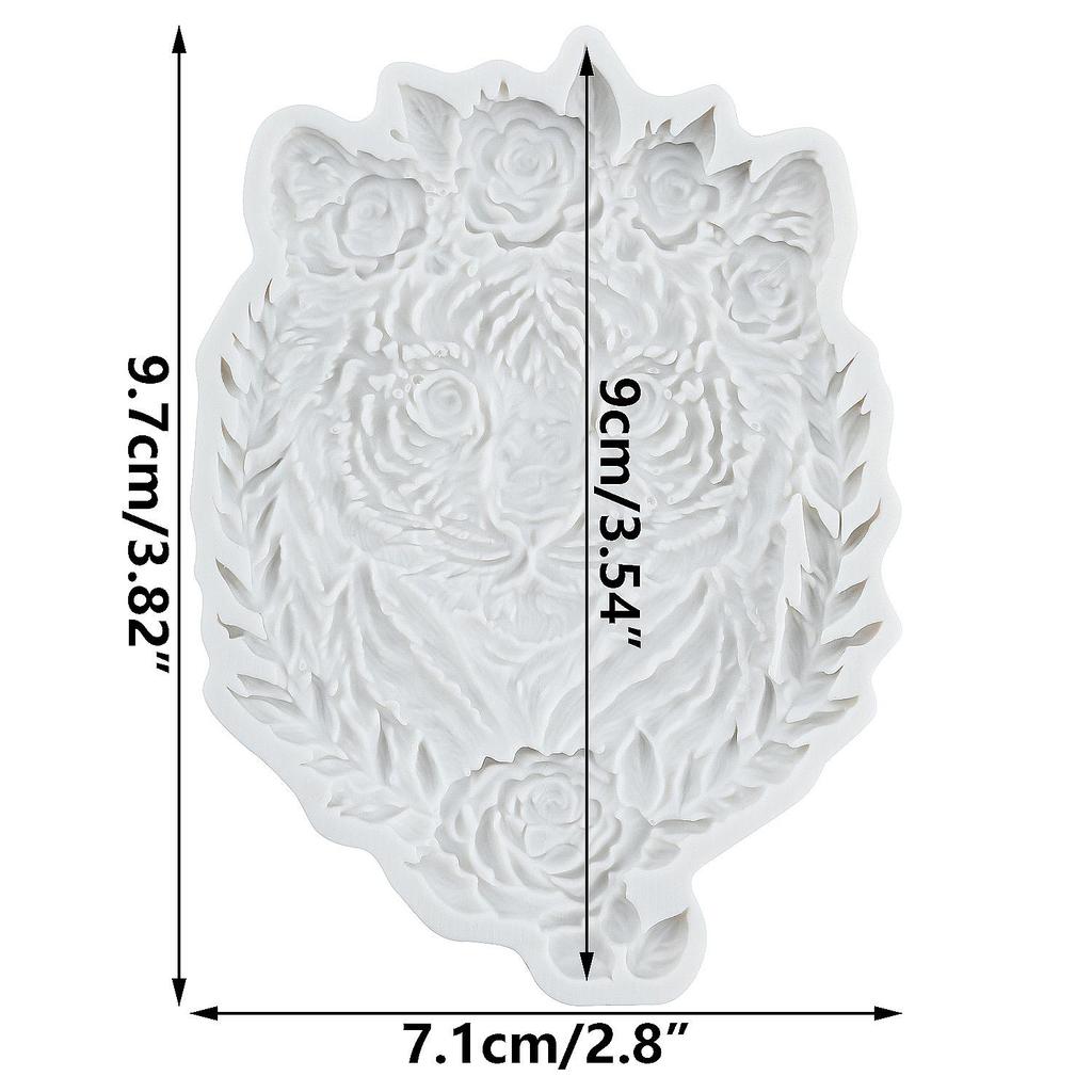 Tiger Silicone Molds Tiger Fondant Mold Cake Decorating Tools Cupcake Topper Candy Resin Clay Chocolate Gumpaste Mold