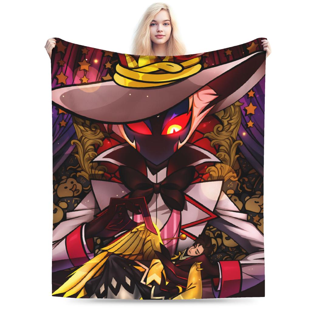 Relax Alastor Vox Blankets Quality Soft Warm Hazbines Hoteles Bedding Throws Autumn Students Couch Chair Fashion Bedspread