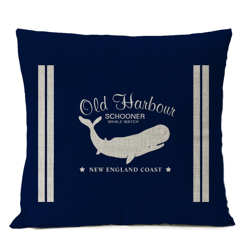 Nautical Linen Pillow Nordic Home Decoration Model Room Nautical Style
