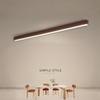 Hallway Long Ceiling Lamp Liner Lamp Natural Wood Finish Balcony Light Nordic Style Living Room LED Linear Ceiling Light