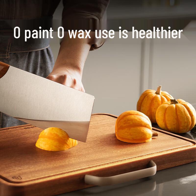 Supor Ebony Solid Wood Cutting Board with Handle