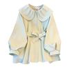 Women's French-Style Doll Collar Windbreaker: Waist-Cinched Wool Padded Coat for Late Autumn & Early Winter 2026.