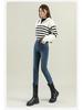 Women's Dark Blue Fleece-Lined Skinny Jeans - 2025 Winter Slim Fit, Thickened, Tight-Fitting, Show-Thin Pencil Pants for Boots