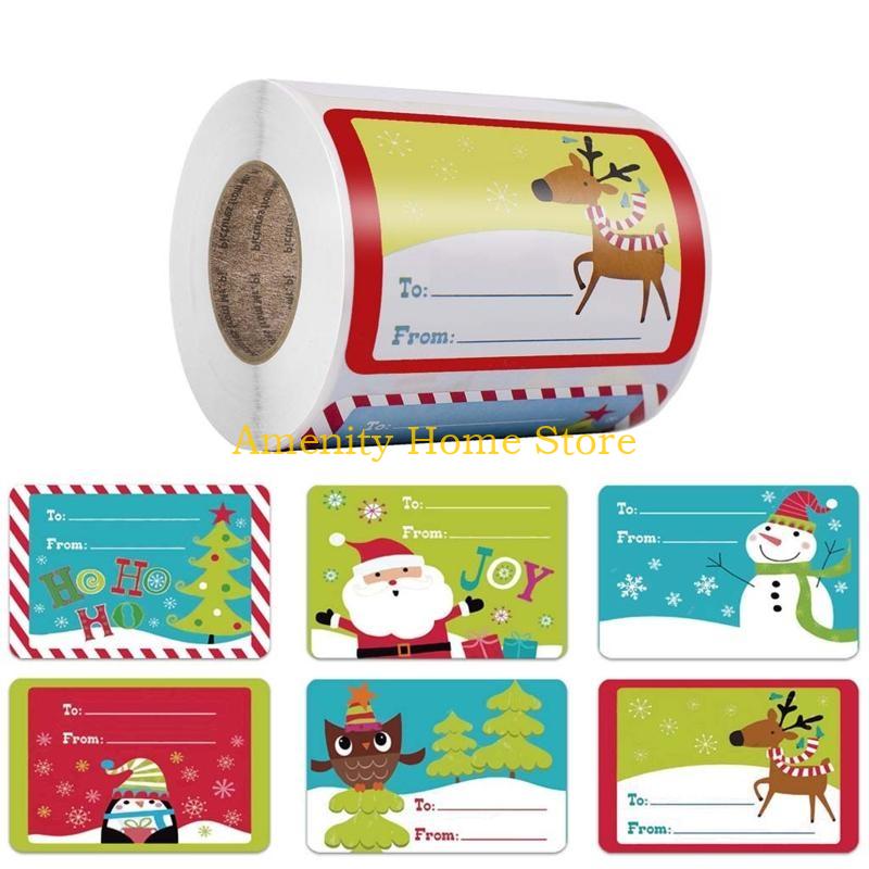 

F26C 250 Pcs Christmas Sticker Labels Scrapbooking Photo Album Cards Embellishments 180*100*40CM