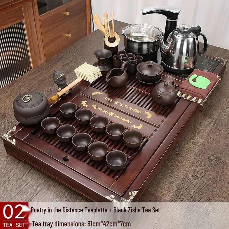 Jiakangming Solid Wood Automatic Kung Fu Tea Set