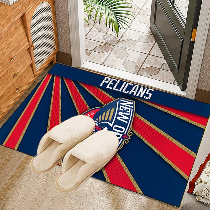Orleans Pelicans Rebrand Rug Office Carpet Non-Slip Mat, Chair Rug Floor Covering for Gaming, Bedroom, Living Room , Home Decor Christmas Gift