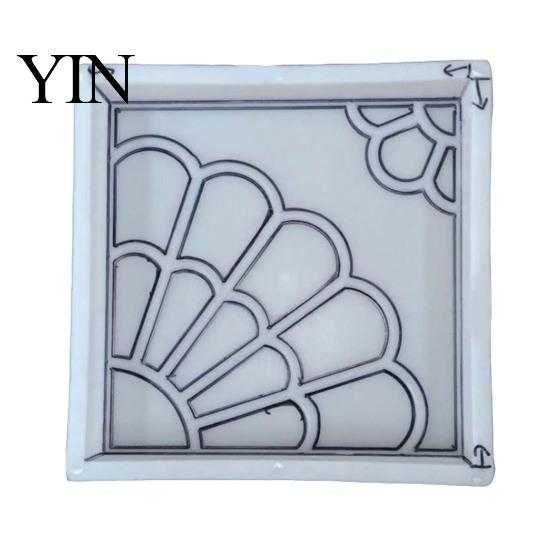 Easy Home Crafting Supplies Garden Stepping Stone Mold, Reusable Concrete Pathway Paver DIY Patio Flooring Mold Cement Pavement Mould for Backyard