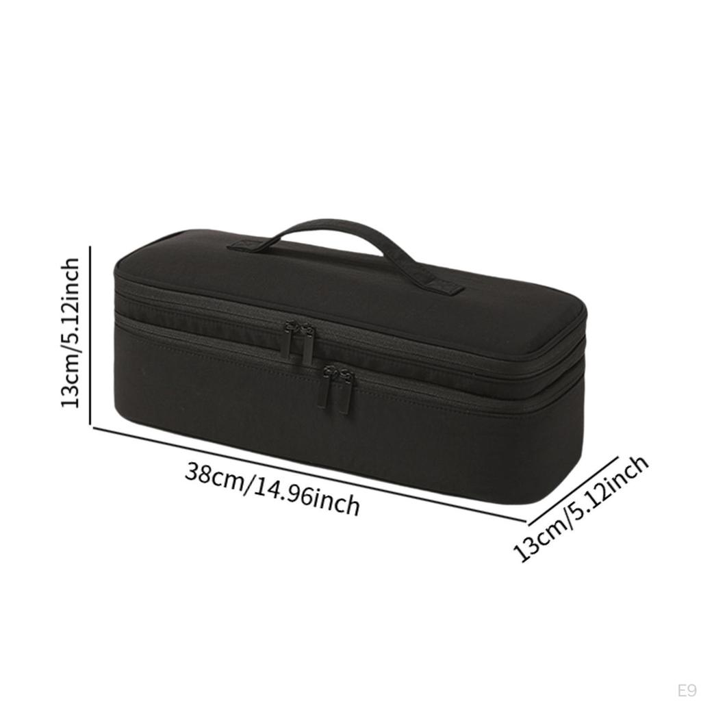 Storage Case, Carrying Case with Double Zipper, Professional Hairdressing Tool Organizer