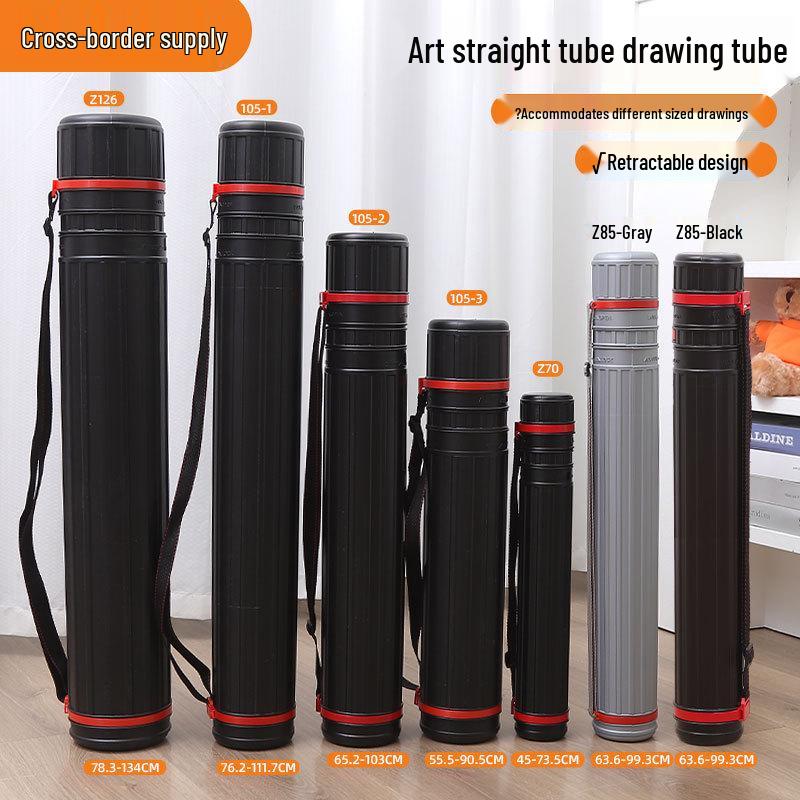 Telescopic Art Storage Tube for Drawings and Xuan Paper - Portable Plastic Painting Holder