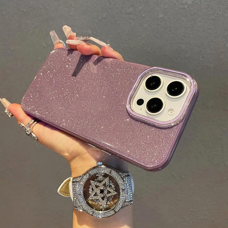 

Luxury Imd Glitter Candy Color Case For Samsung Galaxy S25 S24 S23 S21 FE S22 Ultra Plus S 25 Hard Hybrid Silicone Soft PC Cover Galaxy S23 Plus