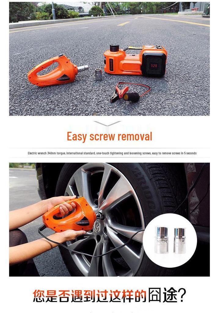 12V Off-road Electric Hydraulic Jack & Air Pump Tire Tool for SUVs
