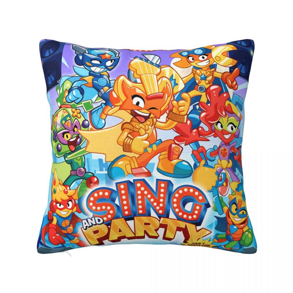 Super Zings Game Pillow Cover Cartoon Polyester Pillow Case Cushion Cover Fashion Pillowcases For Chair Sofa Home Decoration
