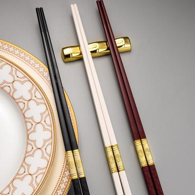 6 Color Chinese Chopsticks Sushi Sticks Reusable Metal Korean Chopsticks Set Home Healthy Kitchen Alloy Tableware Table Decors