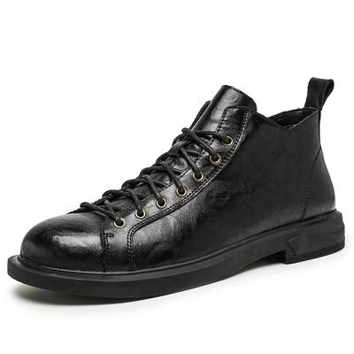 Marke Echtes Leder Herren Freizeitschuhe 2024 Neu für Herren Motorradstiefel Klassische Herren Bequeme Winterstiefel