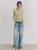 ETMON Wrap Cardigan T-Shirt, Light Green