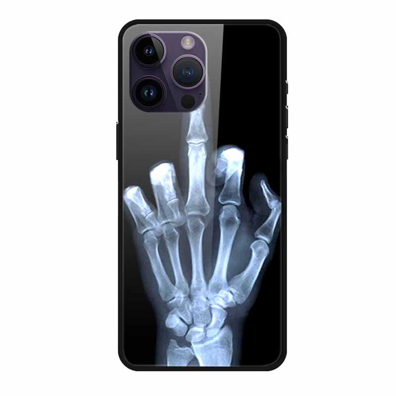 Glass Back Cover For iphone 16 Pro Max Phone Case 16Pro Max Hard Tempered Glass Case For iphone 15 Pro Max Case Soft TPU Bumper