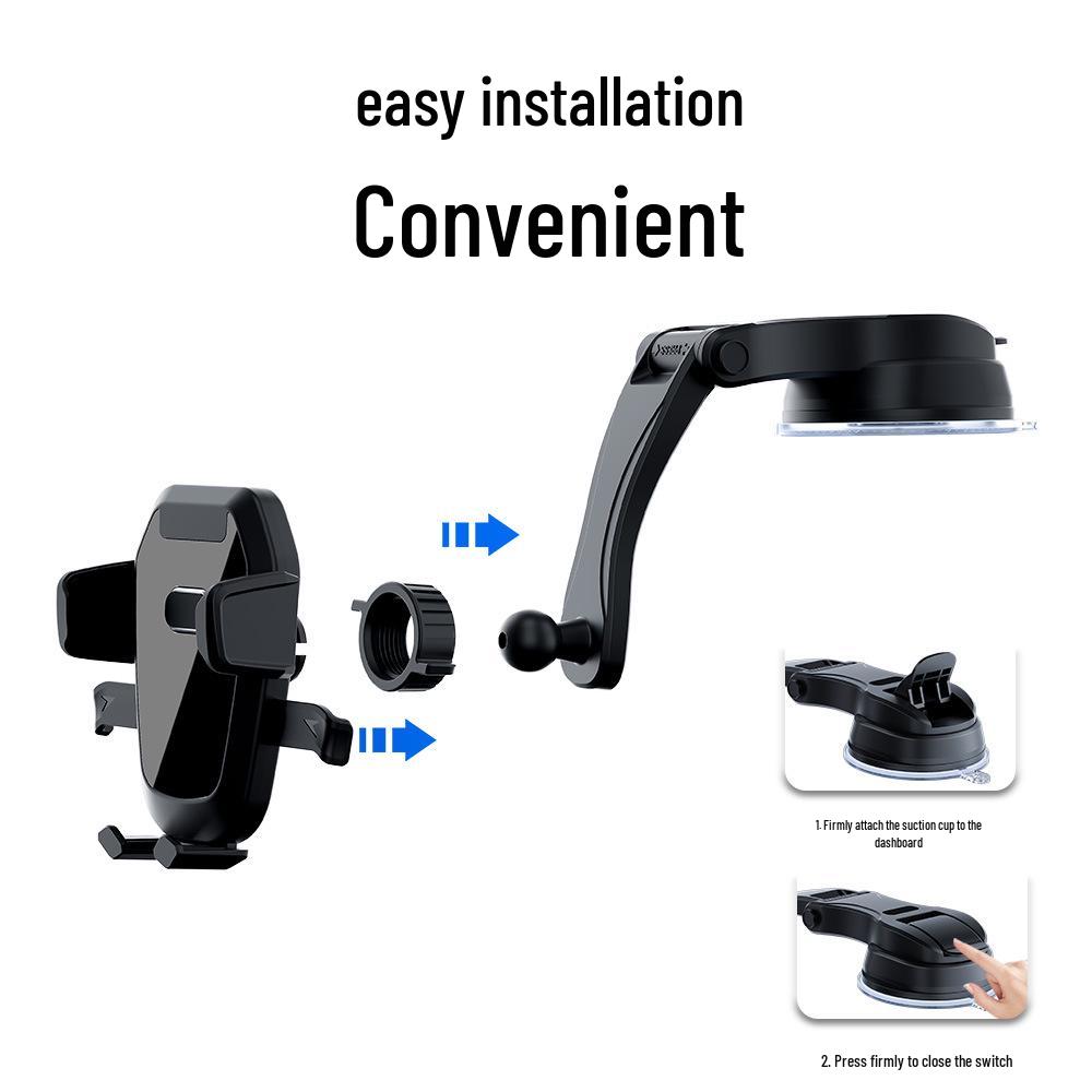 Foldable Car Console Dashboard Suction Cup Phone Mount