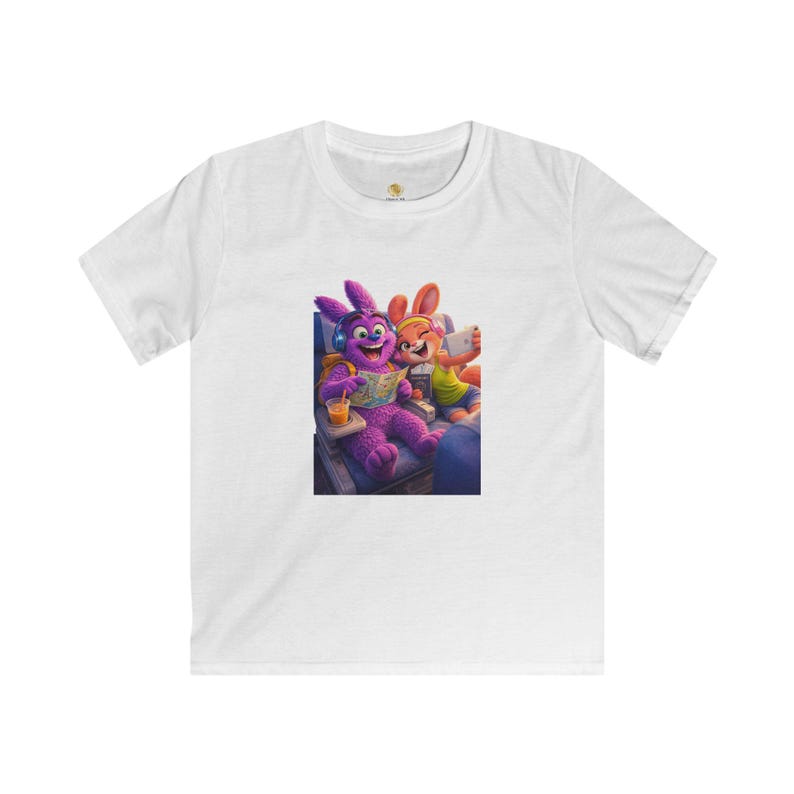 Cartoon Bunny Friends Kids Tee | Playful Movie Night Graphic Filipzo Mili 150