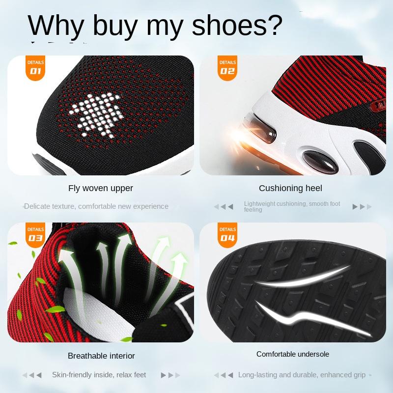 Nowe modne oddychające sznurowane buty do biegania lekkie, codzienne, męskie, buty sportowe z miękką podeszwą